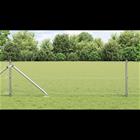 vidaXL Ulkoilman hitsattu langoitus aidalla 25 x 0,8 m Hopea Verkko
