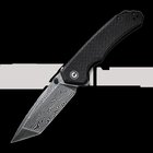 CIVIVI Brazen Tanto Damascus kääntöveitsi, black micarta