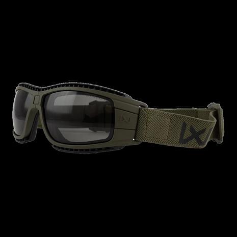 Wiley X Lynx Goggle Grey And Clear Lens Frame OD GREEN