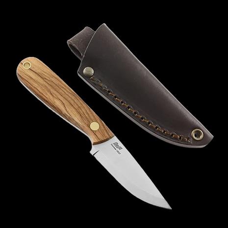 Brisa Necker 70 Scandi kaulaveitsi, Olive wood