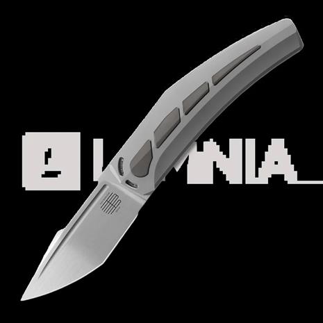 Reate Large Krypton kääntöveitsi, Bead Blast Ti/Zirconium