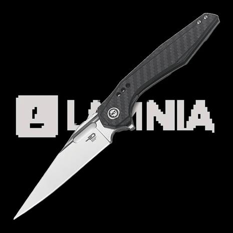 Bestech Malware - Stonewash + Satin - CF kääntöveitsi