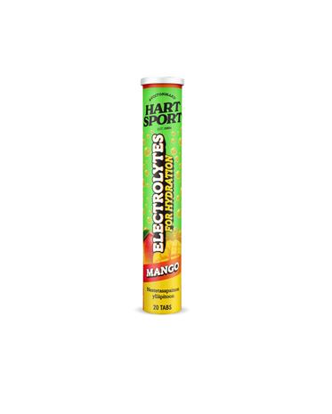 Hart-Sport Electrolytes Poretabletti, Mango, 20 tbl