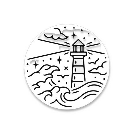 Audacious Concept Sticker - Lighthouse