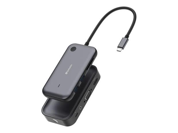 Verbatim Share My Screen 1080p USB-C Wireless Display Adapter with Hub WDA-01