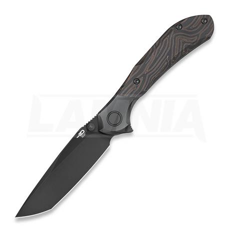 Bestech Constellation - PVD - G10 kääntöveitsi, thin line pattern
