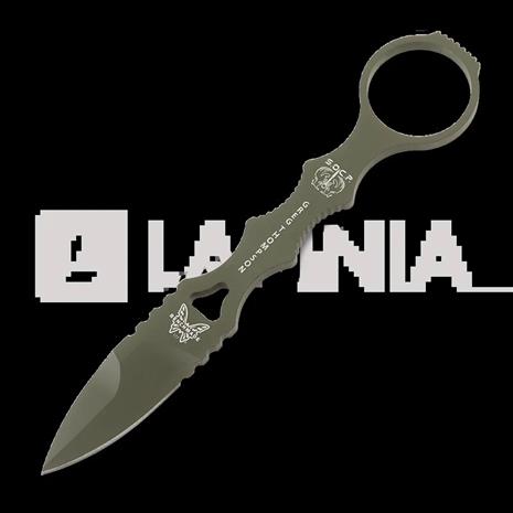 Benchmade Mini SOCP Spear Point veitsi, oliivinvihreä