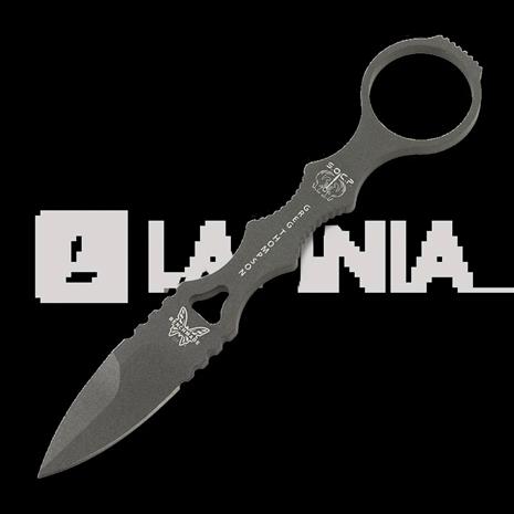 Benchmade Mini SOCP Spear Point veitsi, harmaa