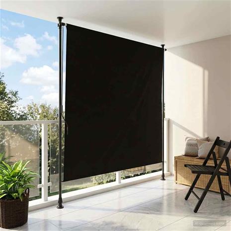 vidaXL Ulkorullaverho Musta 120 x 270 cm