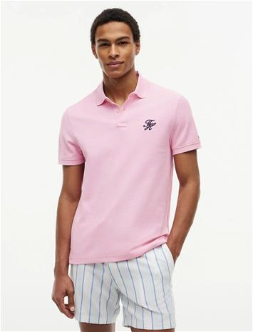 Tommy Hilfiger Th Script Reg Polo - Blue - XXL