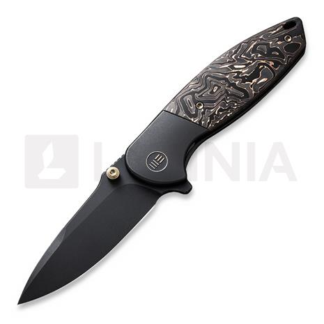 We Knife Nitro Mini, Black Titanium, Copper Foil CF Inlay