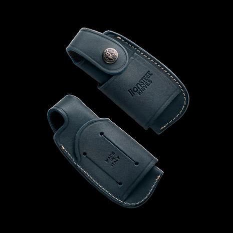 Lionsteel Vertical/Horizontal Leather Sheath, sininen