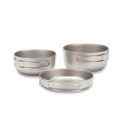 Snow Peak 3 Piece Titanium Cookset