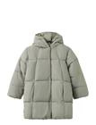 Mango Hood Puffer Coat - Khaki green - 13-14