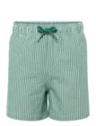 Mango Seersucker Striped Swimsuit - Green - 13-14
