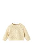 Mango Openwork Knit Sweater - Yellow - 1-3M