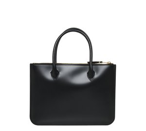 Comme des Garçons Wallet Leather Tote - Black - ONE SIZE