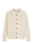 Scotch & Soda Multi Stitch Knitted Cardigan - Cream - XXL
