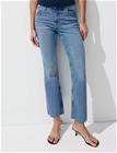 Mango Sienna Flared Cropped Jeans - Blue - 46