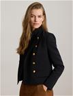 Lauren Ralph Lauren Double-Breasted Sablé Crepe Jacket - Black - 44