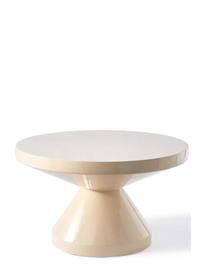 POLSPOTTEN Coffee Table Zig Zag Beige - Beige - Ø60X H35CM