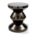 POLSPOTTEN Zig Zag Metal Black Nickel - Black - Ø35.5X H46CM