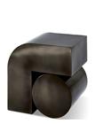POLSPOTTEN Side Table Kombo Black Metallic - Black - L46X W35X H45CM