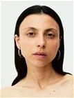 Jane Koenig Double Olympia Hoop With Stones - Silver - ONE SIZE