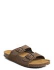 Mango Buckle Leather Sandals - Brown - 39