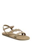 Mango Leather Sandals With Straps - Brown - 39