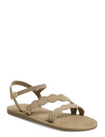 Mango Leather Sandals With Straps - Brown - 39