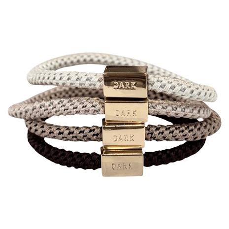 Dark FAT HAIR TIES THIN 4 PK COMBO