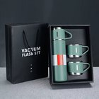 3-in-1 Termospullo Setti, Ruostumaton Teräs Mukilla, Vihreä