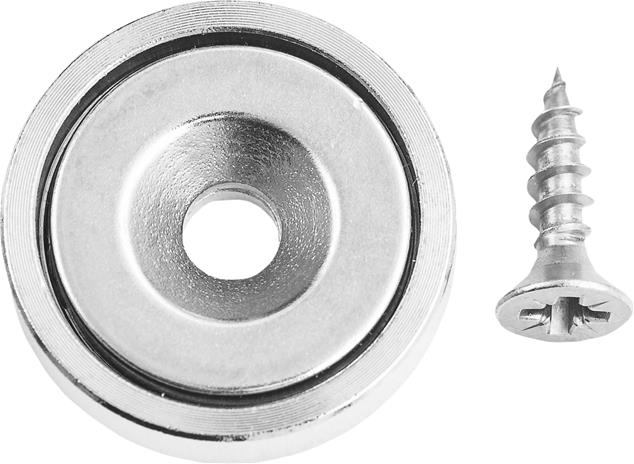 Meister-Tools 20x6x4,5 ruuvilla pyöreä magneetti