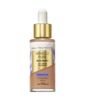 Max Factor Miracle Pure 2in1 Skin Reset Serum Foundation 60-80 Light to Medium