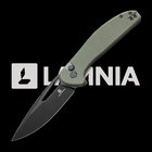 Bestechman Whalefin - PVD - G10 kääntöveitsi, oliivinvihreä