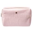 DARK Tweed Make-Up Pouch Large Cotton Candy