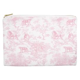 DARK Canvas Pouch Cotton Candy Savannah Pattern