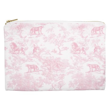 DARK Canvas Pouch Cotton Candy Savannah Pattern