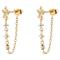 DARK Star Drop Earrings Gold – kuva 1