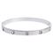 DARK Big Dot Bangle Silver – kuva 1