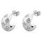 DARK Chunky Star Creole Small Silver – kuva 1