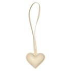 DARK Heart Bag Charm Pale Yellow 1pcs