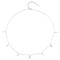 DARK Charm Necklace Extra Thin Silver – kuva 1