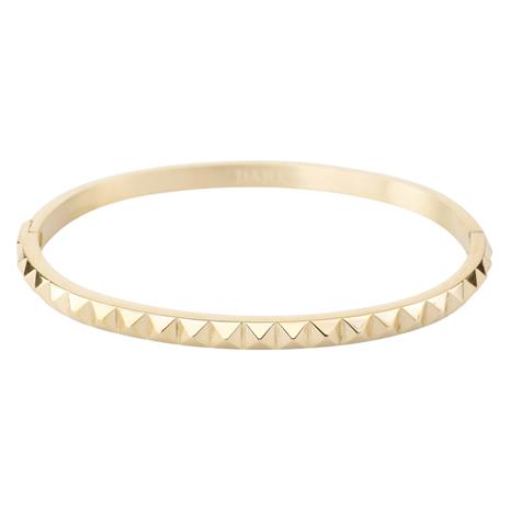 DARK Stud Bangle Thin Gold