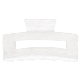 DARK Square Hair Claw Large Bright White 1pcs