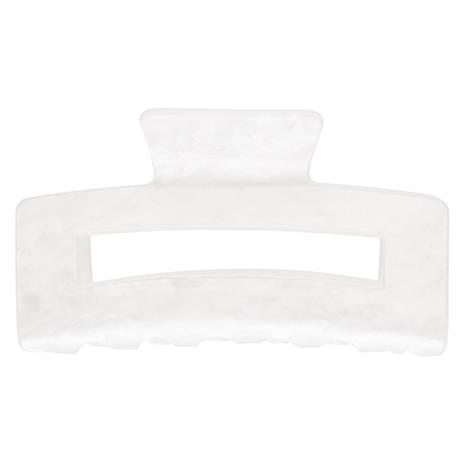DARK Square Hair Claw Large Bright White 1pcs