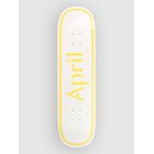 April Skateboards Twin Og Logo - 8.5"" Skeittilaudan dekki yelllow white