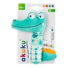 Akuku Soft plush rattle/squeaker Crocodile