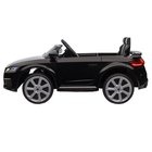 Lasten sähköauto Audi, 2,4G kaukosäätimellä, musiikki, äänimerkki, LED, USB, 3-5-vuotiaille lapsille, Musta